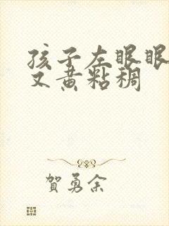 孩子左眼眼屎多又黄粘稠