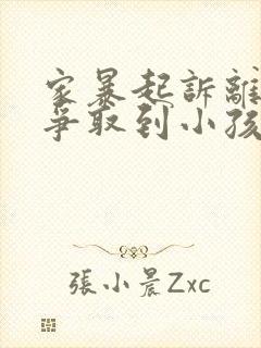 家暴起诉离婚能争取到小孩抚养权么