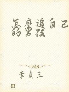 怎么追自己喜欢的男孩封面