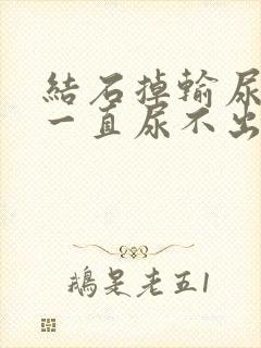 结石掉输尿管里一直尿不出来