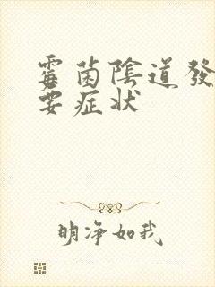 霉菌阴道发炎主要症状