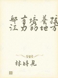 哪有培养孩子专注力的地方