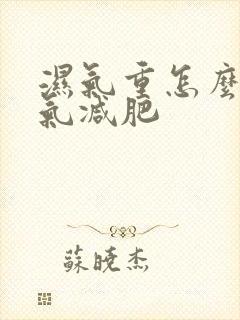 湿气重怎么排湿气减肥