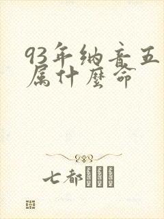 93年纳音五行属什么命