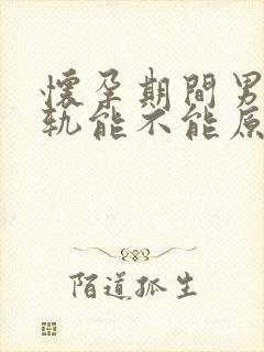 怀孕期间男人出轨能不能原谅封面