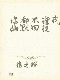 你都不理我怎么幽默回复