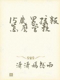 15岁男孩叛逆怎么管教