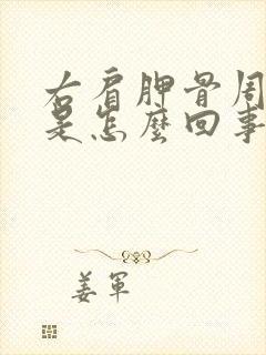 右肩胛骨周围疼是怎么回事封面