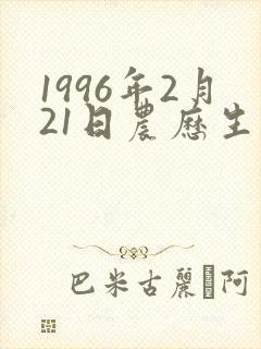 1996年2月21日农历生辰八字