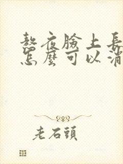 熬夜脸上长痤疮怎么可以消除