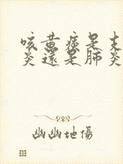 咳黄痰是支气管炎还是肺炎