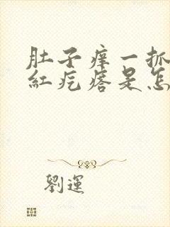 肚子痒一抓就起红疙瘩是怎么回事