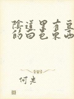 阴道里有豆腐渣的白色东西封面