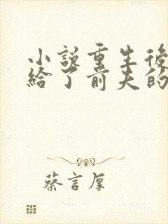 小说重生后我嫁给了前夫的死对头