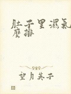 肚子里湿气重怎么排