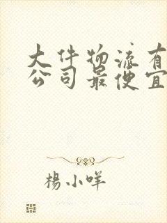 大件物流有哪些公司最便宜