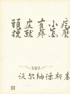 头皮有小疙瘩一摸就疼怎么回事