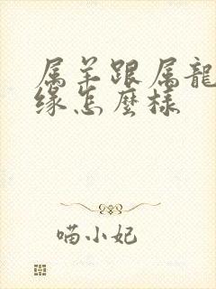 属羊跟属龙的姻缘怎么样