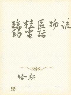 临桂区物流公司的电话封面