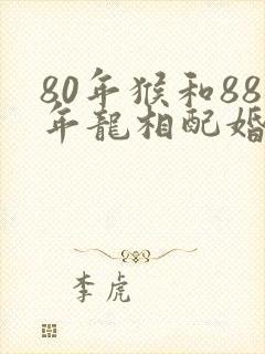 80年猴和88年龙相配婚姻如何