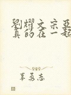 刘耀文宋亚轩是真的在一起了吗