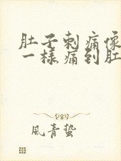 肚子刺痛像针扎一样痛到肛门