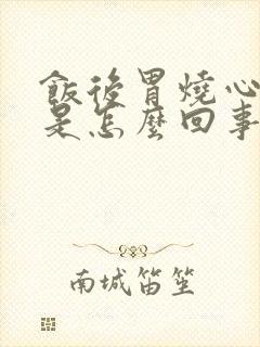 饭后胃烧心反酸是怎么回事封面