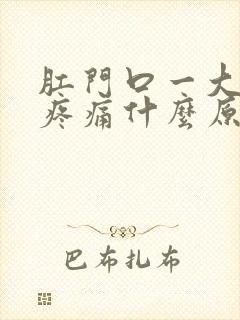 肛门口一大便就疼痛什么原因