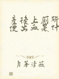 产后上厕所拉大便出血是什么原因