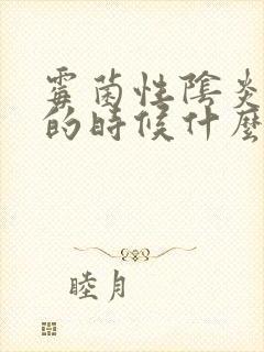 霉菌性阴炎快好的时候什么样