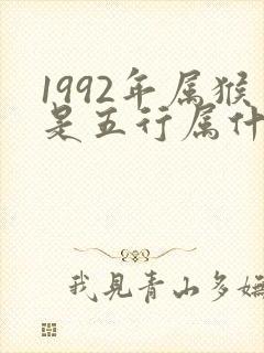 1992年属猴是五行属什么命