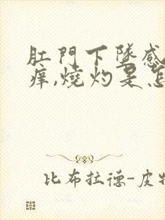 肛门下坠感和发痒,烧灼是怎么回事