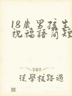 18岁男孩生日祝福语简短独特