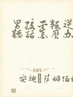 男孩子叛逆期不听话怎么办