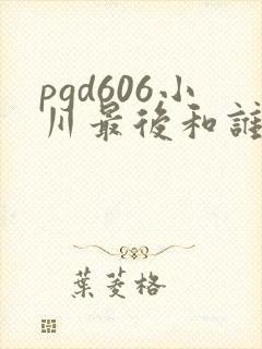 pgd606小川最后和谁在一起了