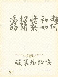 冯绍峰和赵丽颖的关系如何?