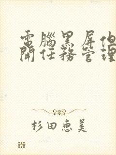 电脑黑屏但能打开任务管理器