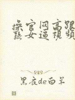 操官网高跟丝袜熟女逼视频