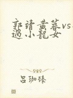 郭靖黄蓉vs杨过小龙女