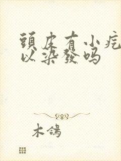 头皮有小疙瘩可以染发吗