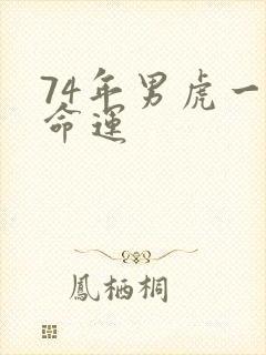 74年男虎一生命运