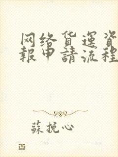 网络货运资质申报申请流程封面