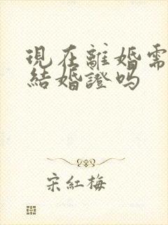 现在离婚需要带结婚证吗