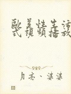 欧美性生活18式视频播放