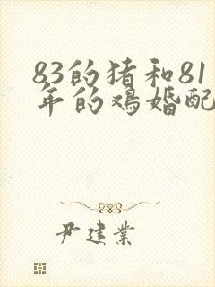 83的猪和81年的鸡婚配怎么样