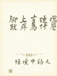 脚上有硬块一按就疼为什么封面