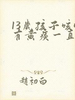 13岁孩子咳嗽有黄痰一直不好