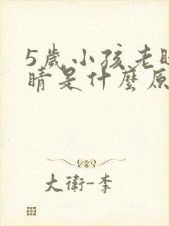 5岁小孩老眨眼睛是什么原因