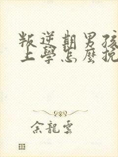 叛逆期男孩不想上学怎么挽救封面