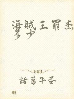 海贼王罗杰赏金多少封面